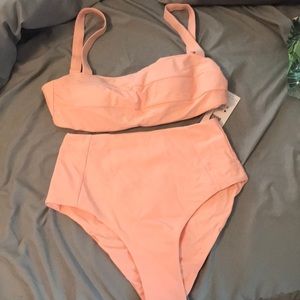 NWT Cupshe Coral Bikini Small!